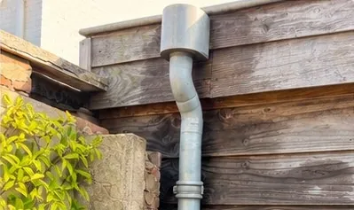 Zinken hemelwaterafvoer